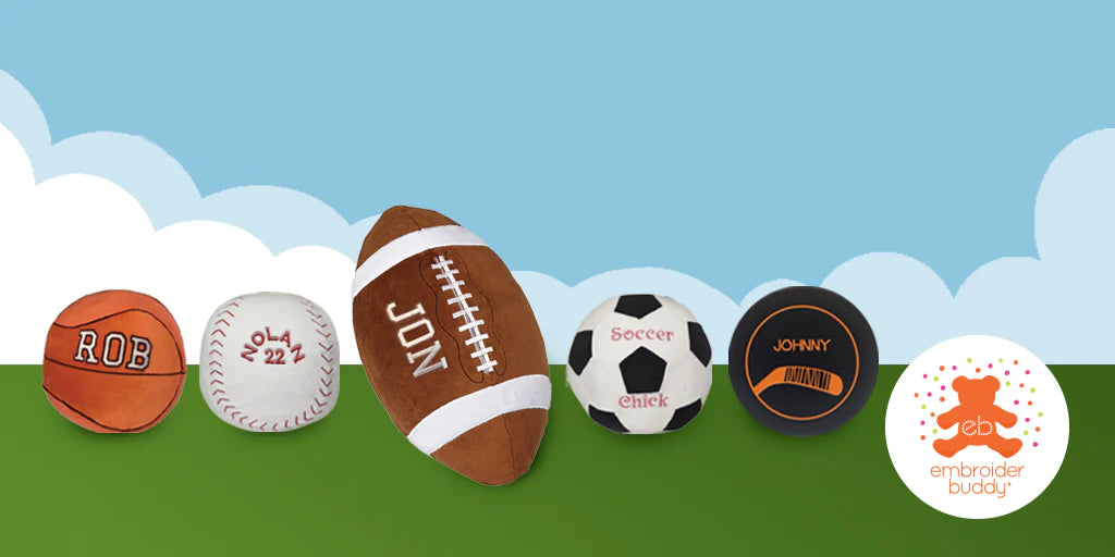PREORDER- Embroidered Sports Buddy Ball