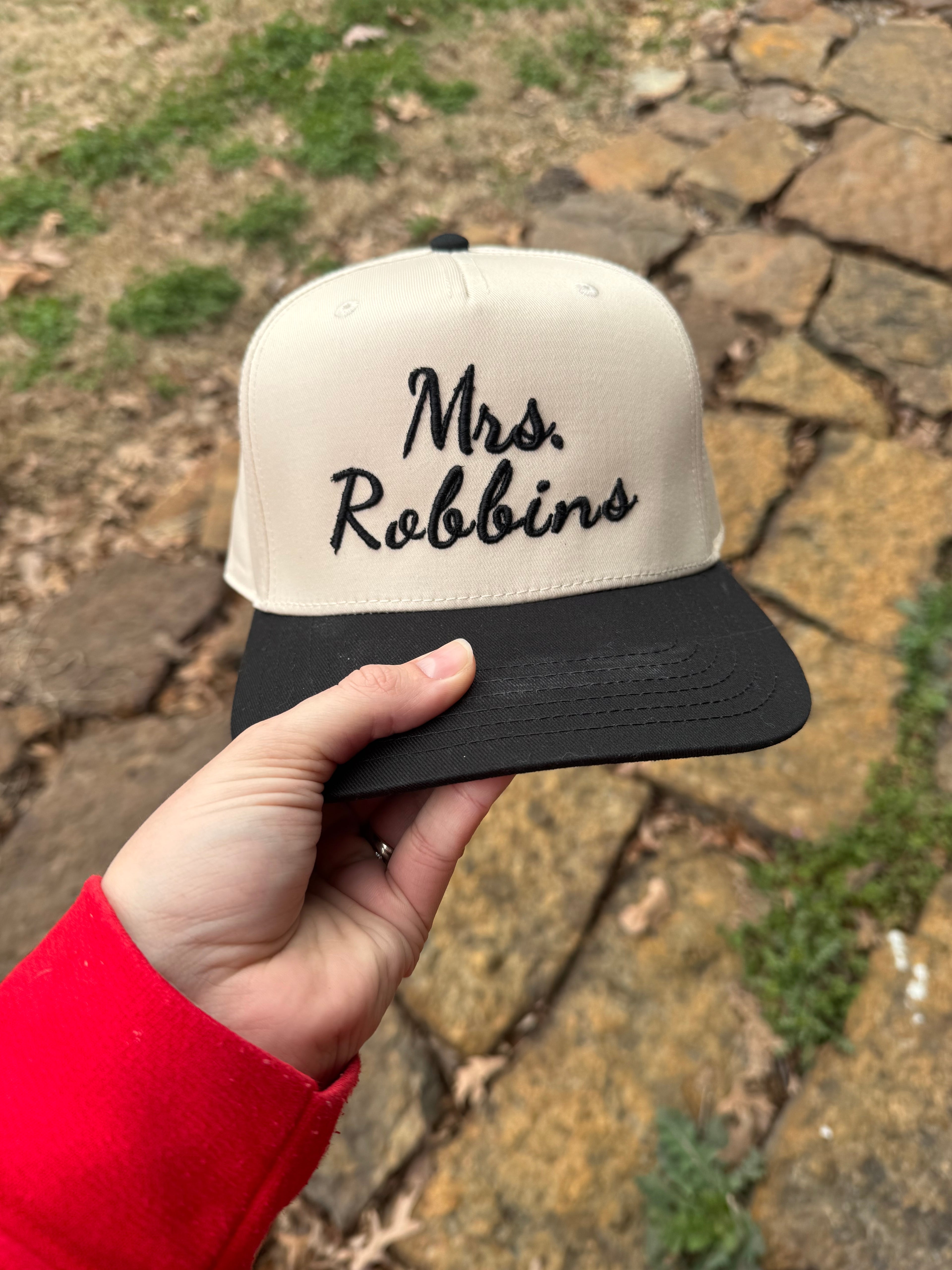 Mrs Embroidered PUFF Cap