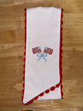 Patriotic Flag Wreath Sash