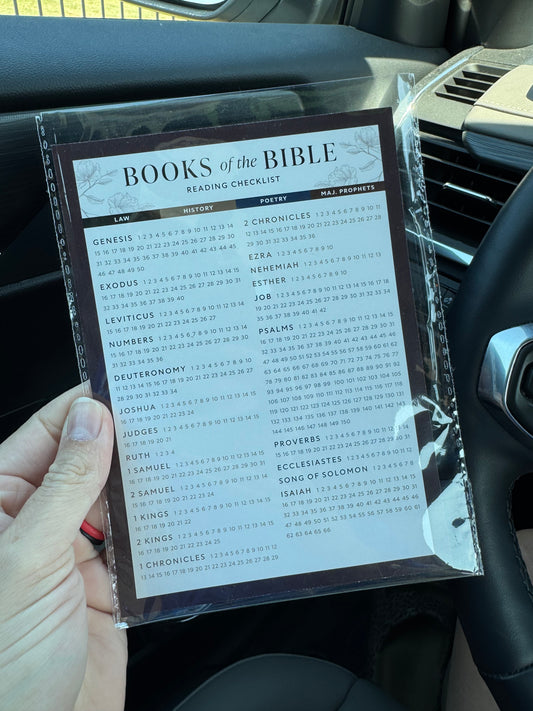 Lista de verificación de lectura de los libros de la Biblia