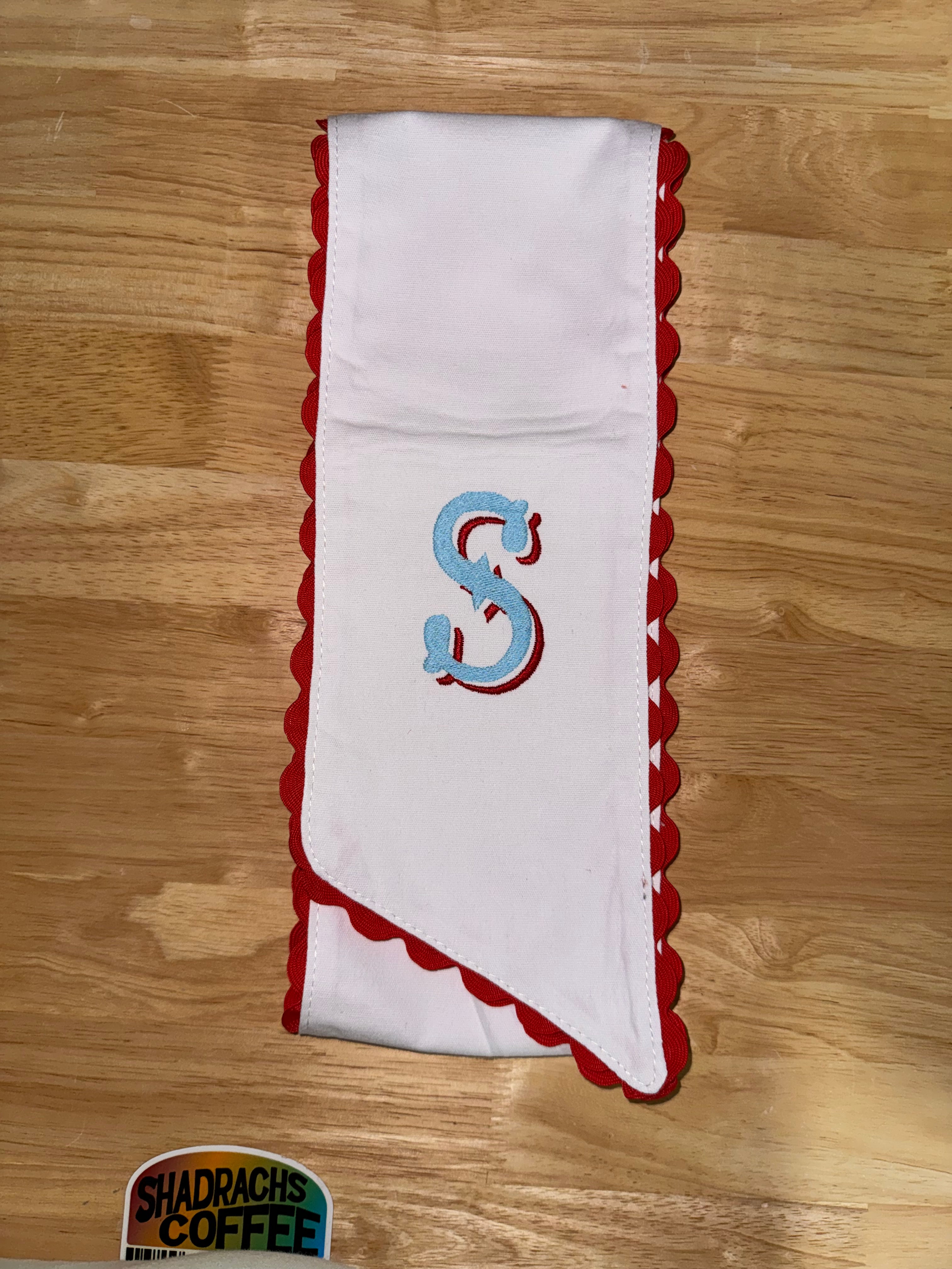 Patriotic Flag Wreath Sash