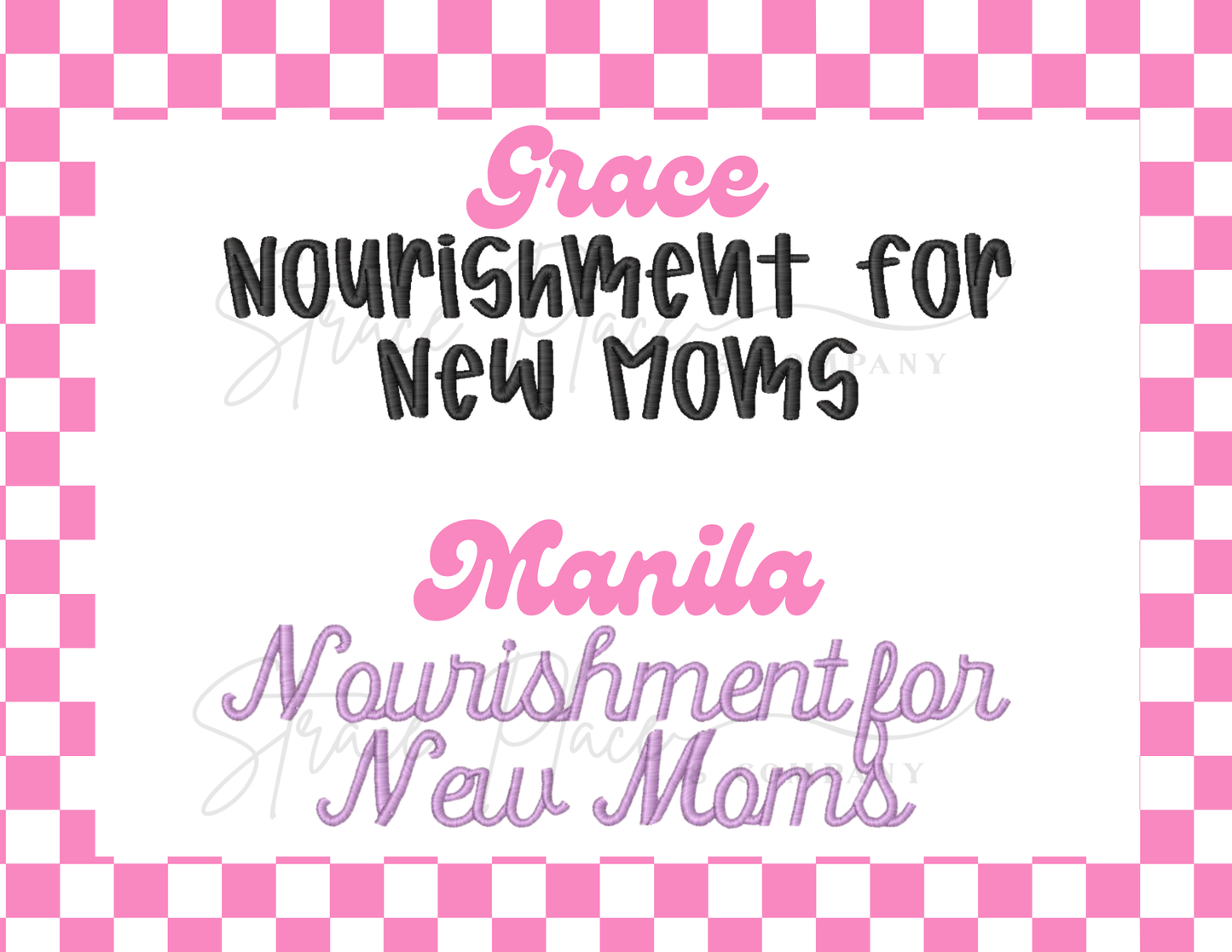 Nourishment for New Moms Embroidered Hat