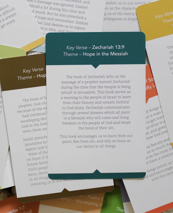 Old Testament Books of the Bible Card Set