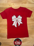 Baseball Bow Tee- Infant/Toddler