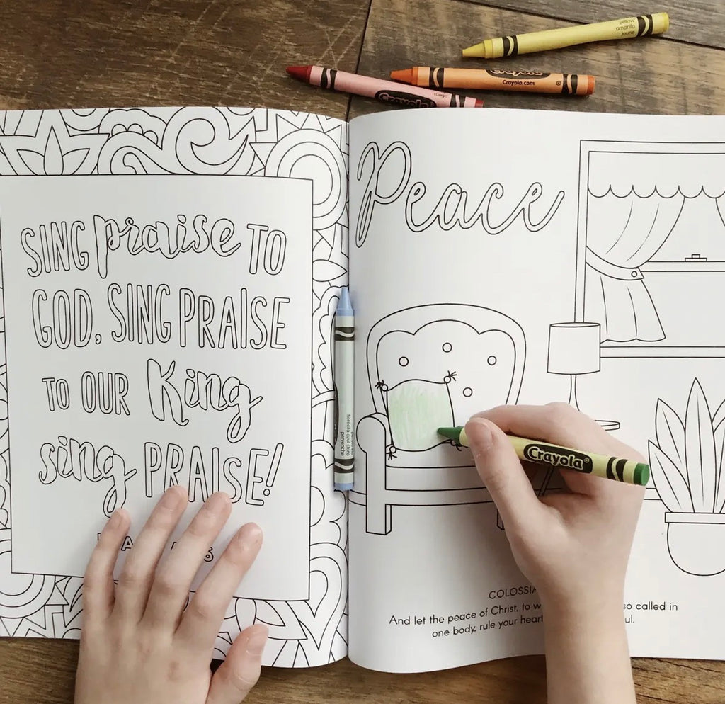 Colored with Grace- Kids Coloring Book