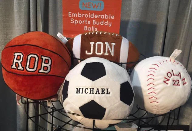 PREORDER- Embroidered Sports Buddy Ball