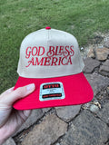 RTS- God Bless America Embroidered Cap