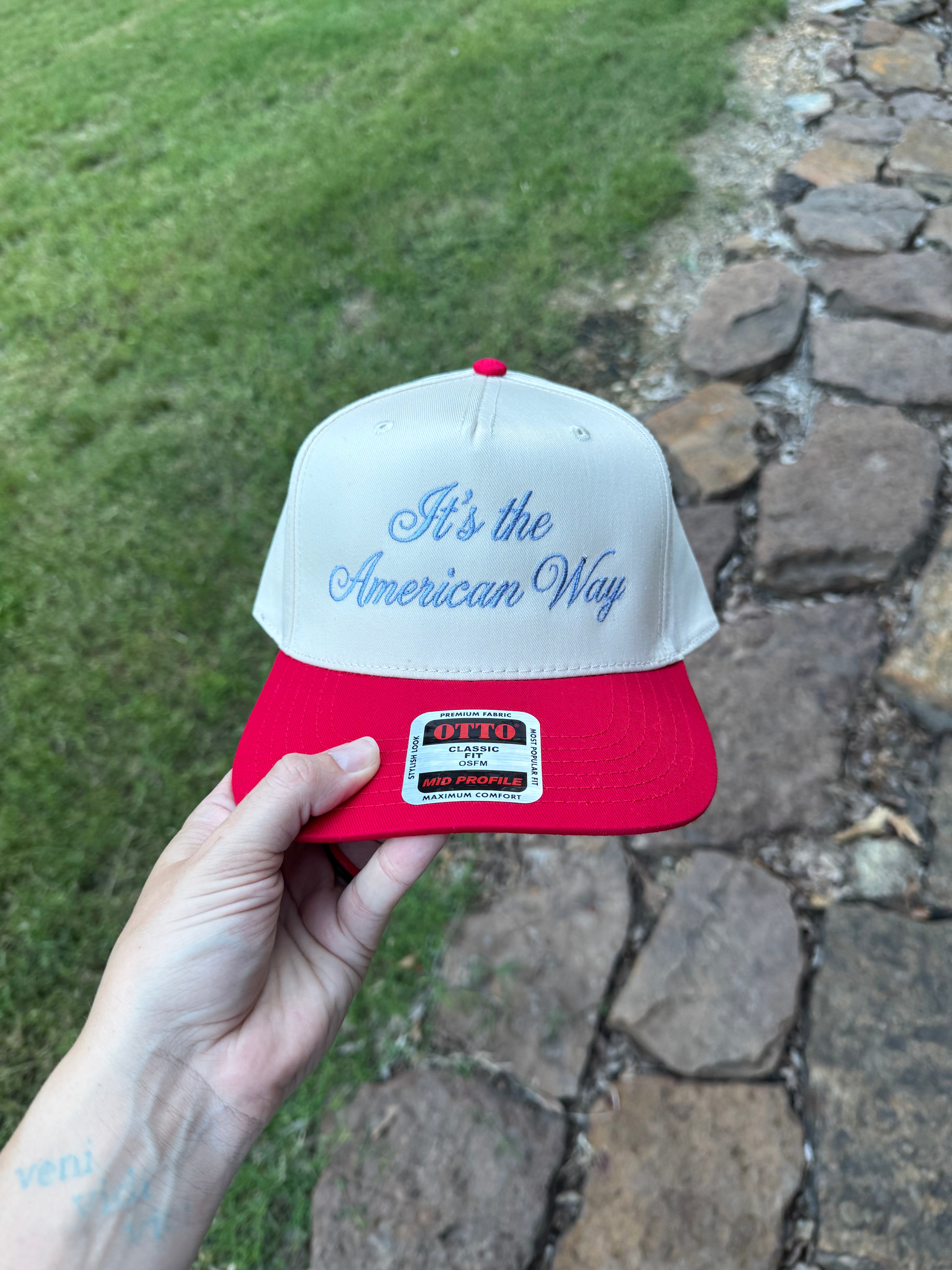 It's the American Way Embroidered Hat