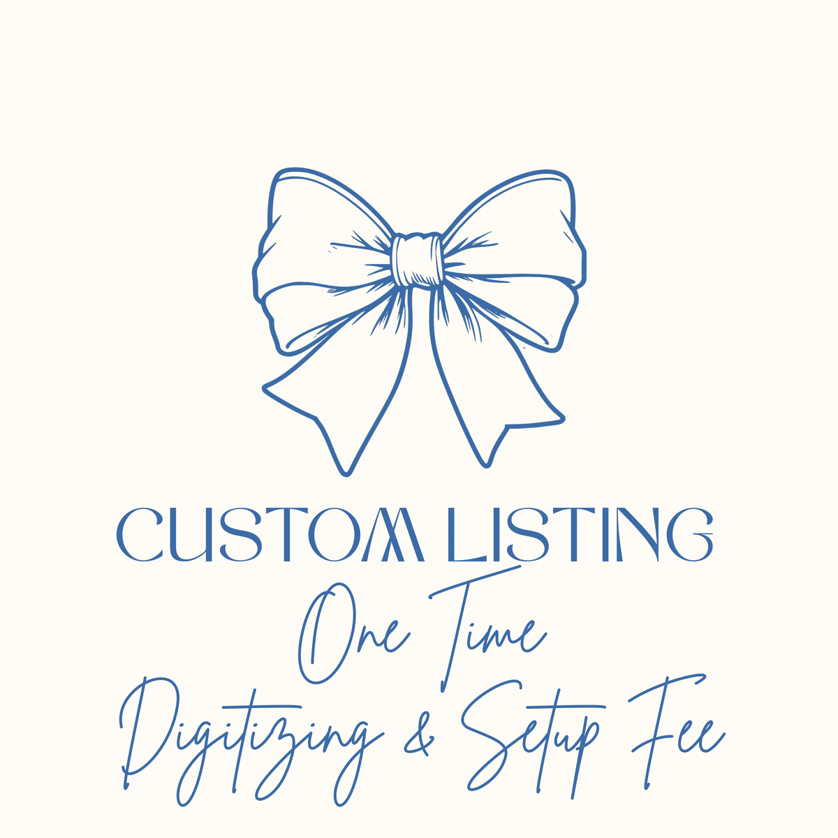 One Time Digitizing Fee