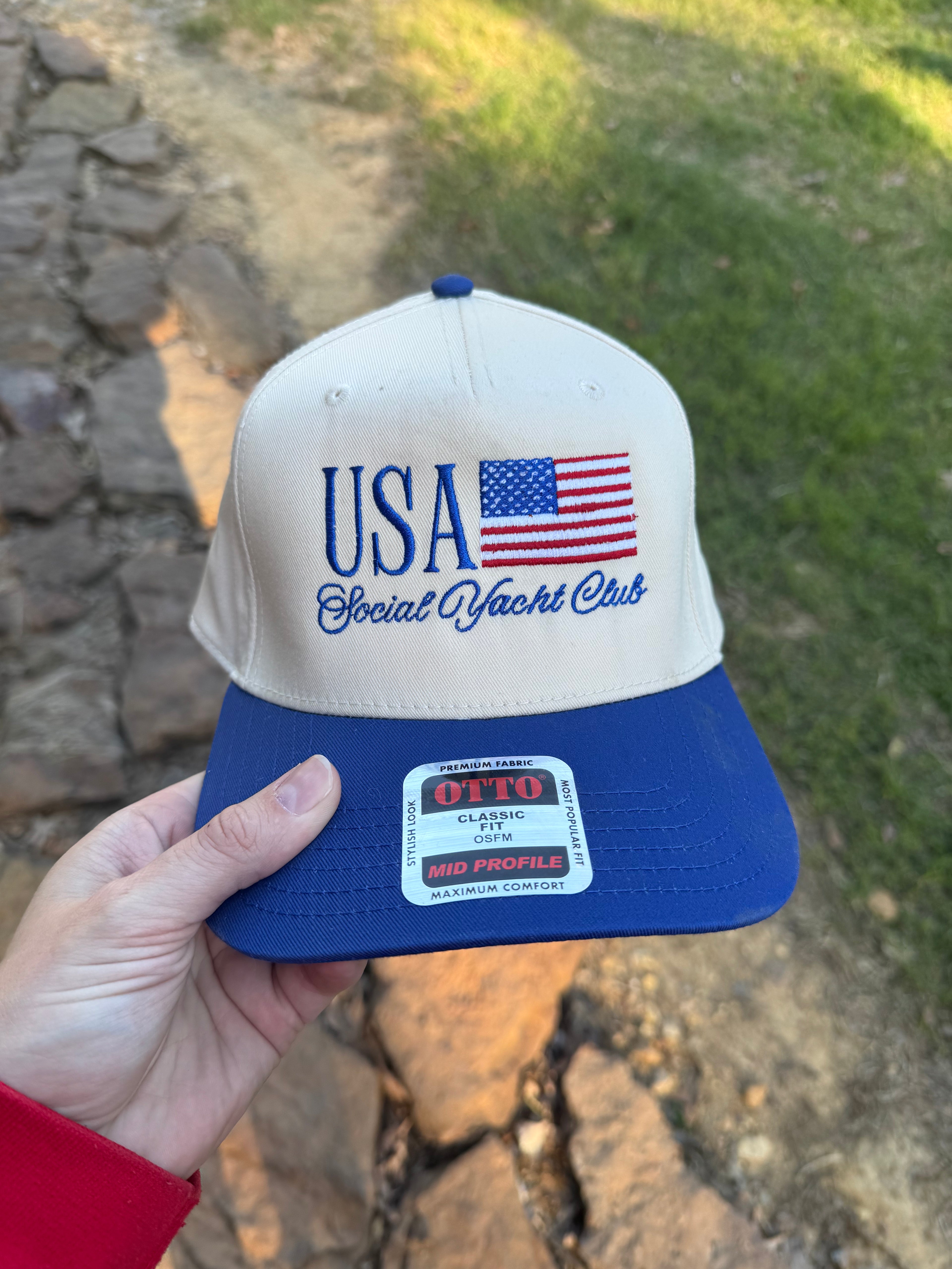 USA Social Club Embroidered Hat
